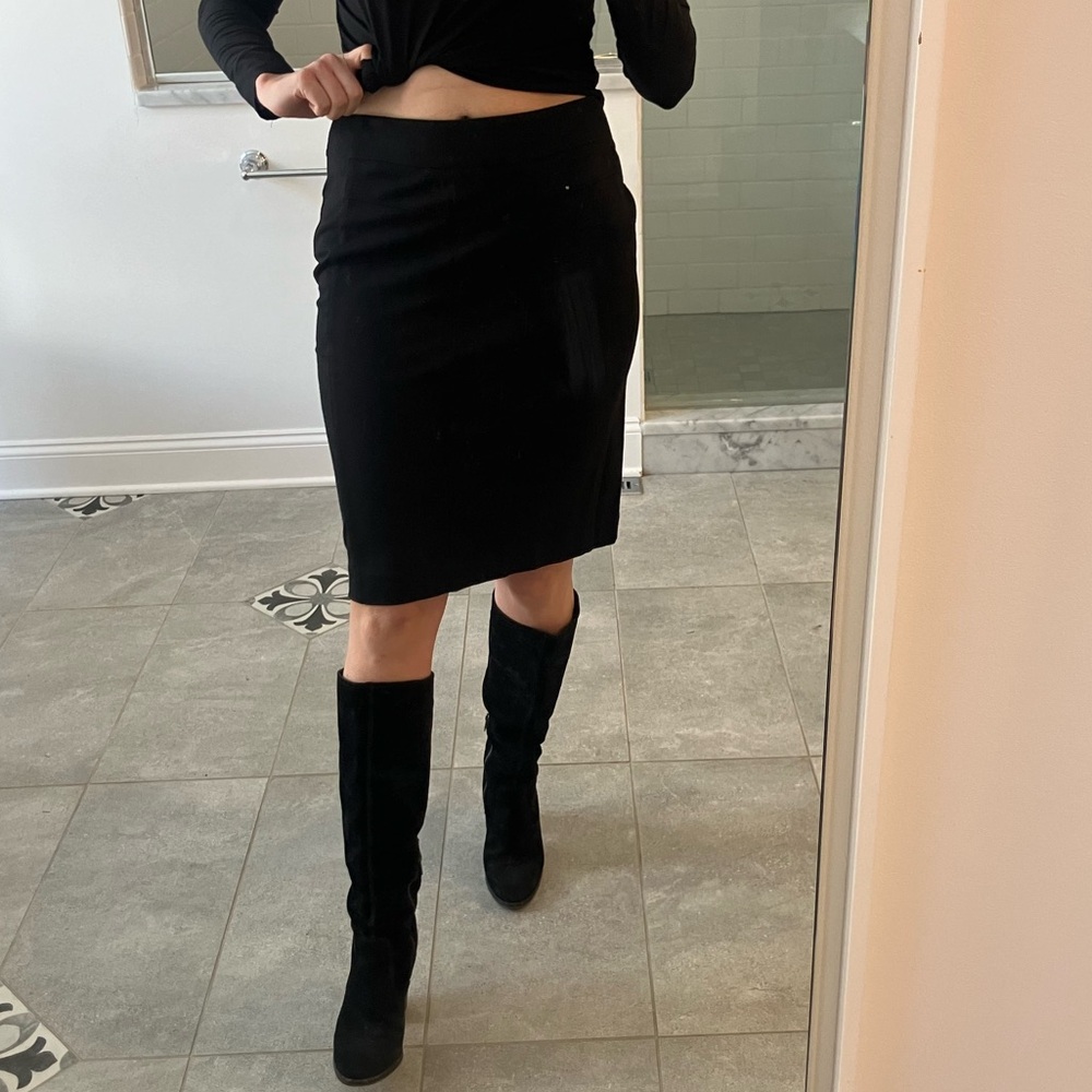 black CAbi pencil skirt